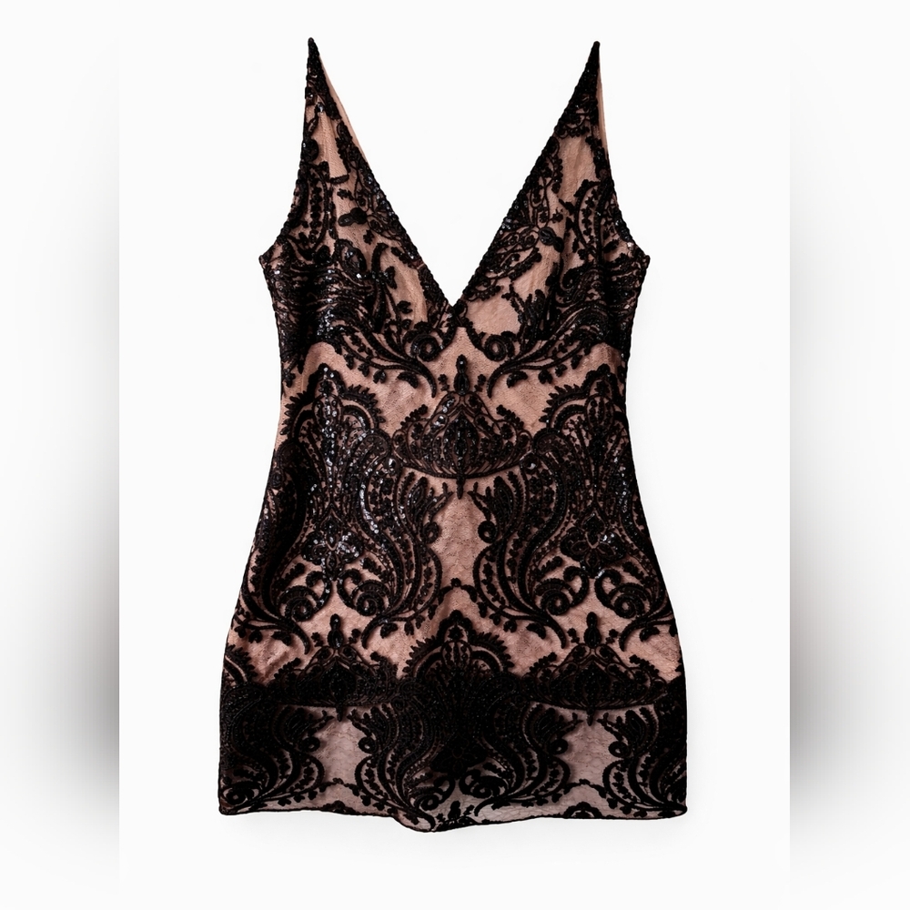 Free People Lace Slip Dress XS | Romantic Mini - Picture 2 of 10